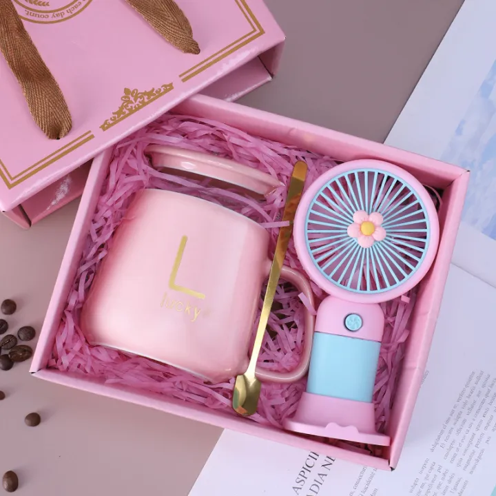 Mini Fan Towel Bear Creative Ceramic Cup Gift Box – Custom Wholesale