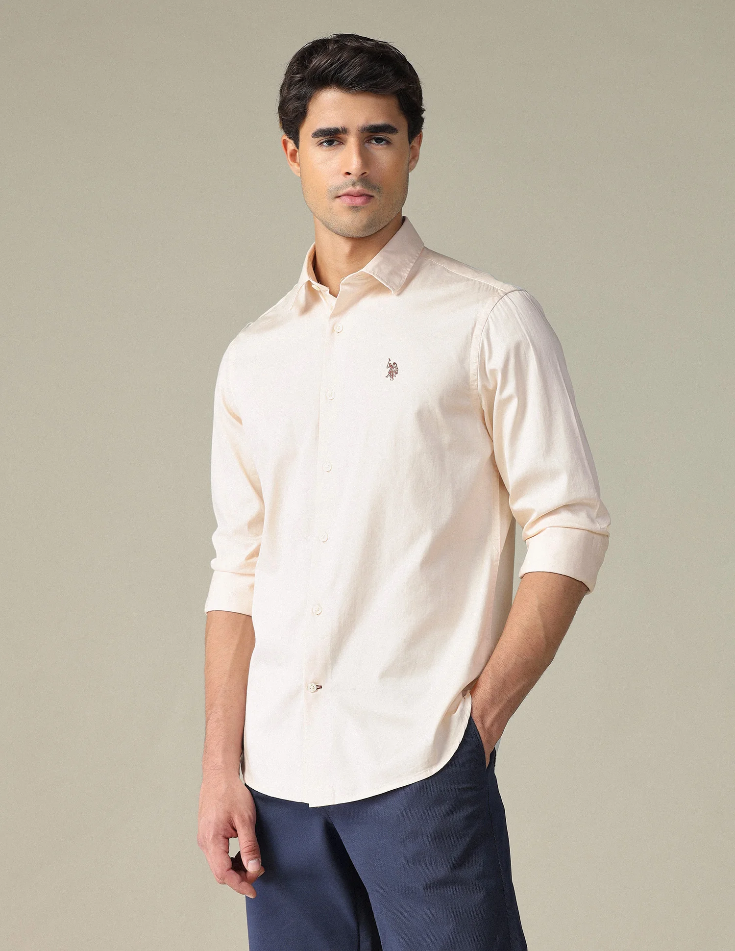 Pure Cotton Satin Shirt