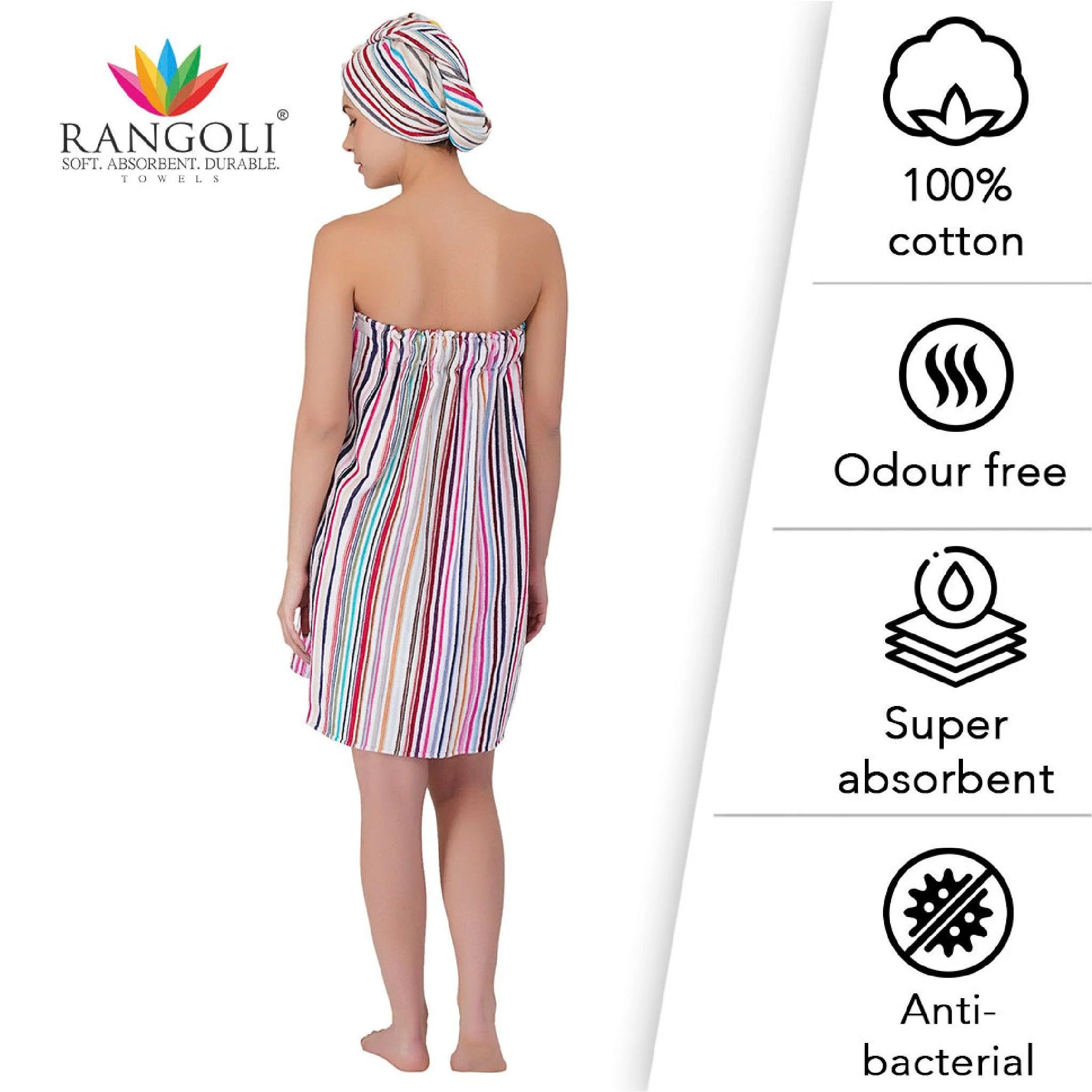 Pinstripe Cotton Body Wrap