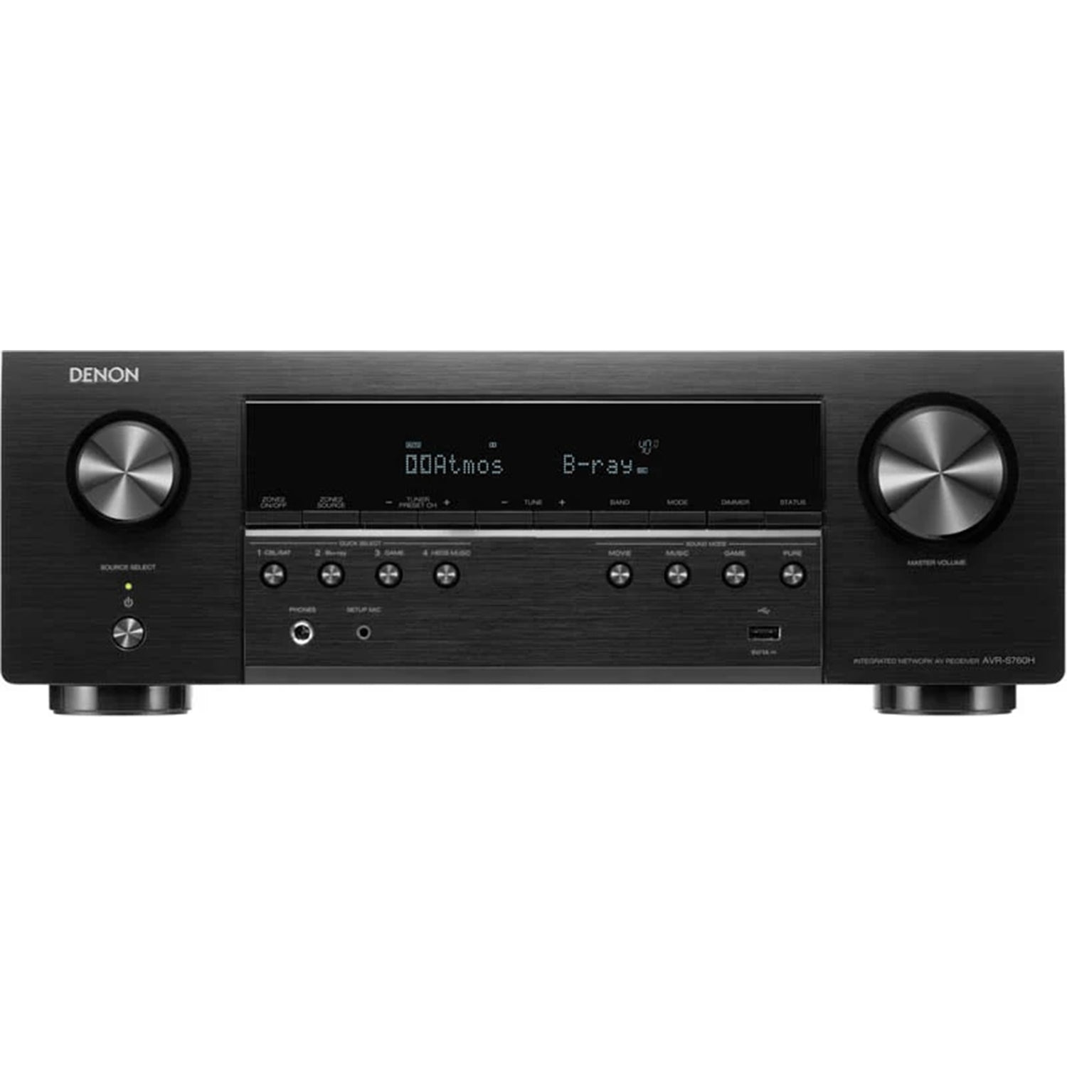 Denon AVR-S760H 7.2-Channel Dolby Atmos Network 8K AV Receiver