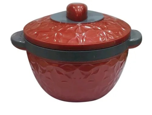 Red Plastic Casserole
