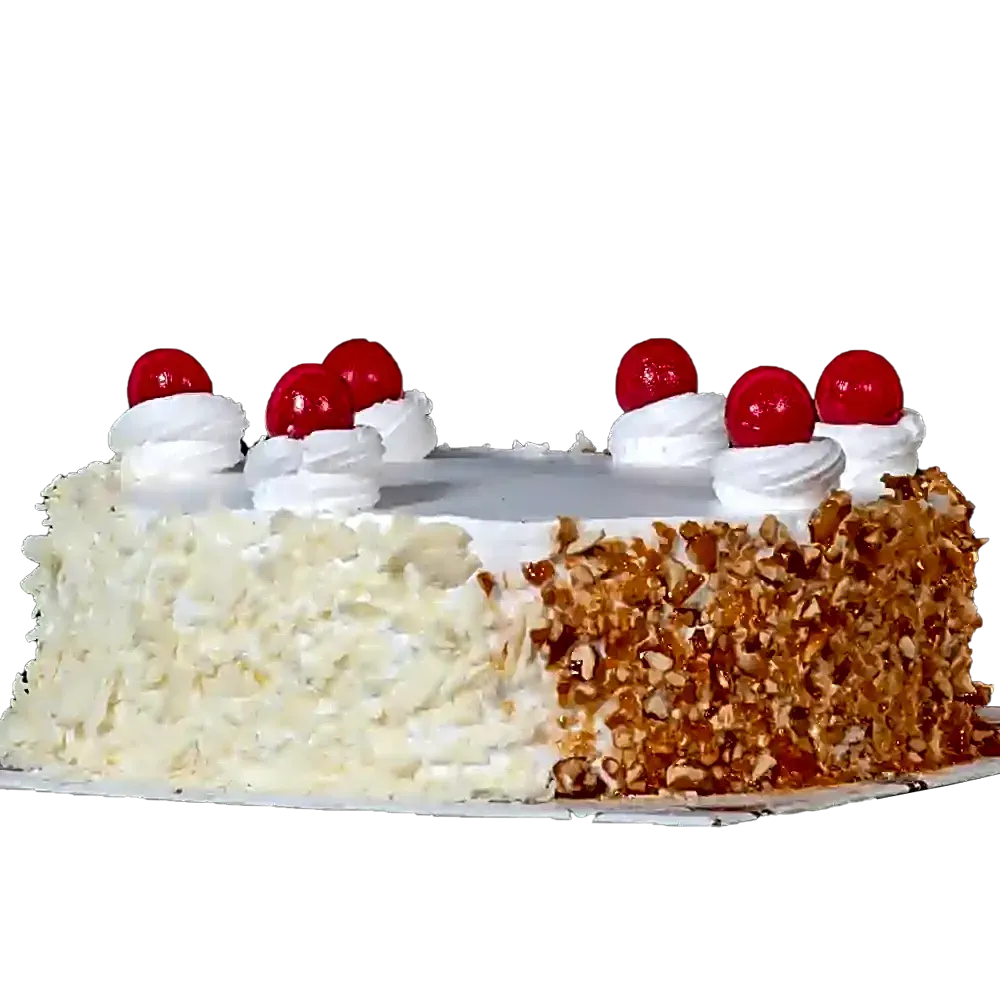 Butterscotch & White Forest Cake
