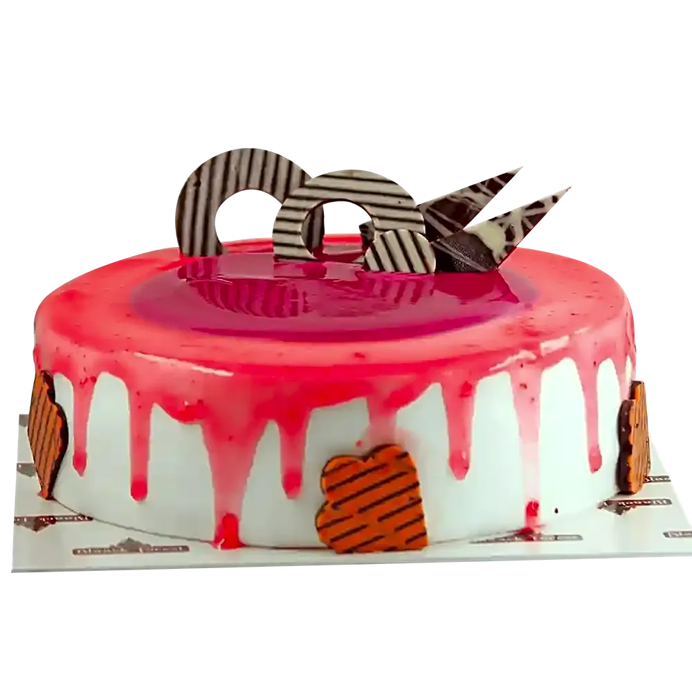 Black Currant & Strawberry Cake