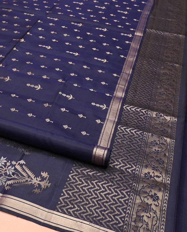 Bluee Mayuri Soft Silk Saree