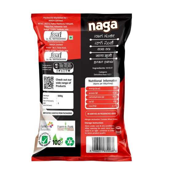 Naga Double Roasted Sooji