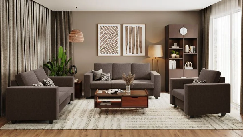 Magnate 6-Seater Fabric Sofa Set(3 Seater + 2 Seater + 1 Seater)