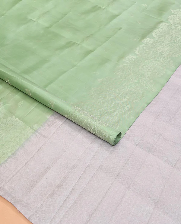 Light Pista Green Mayuri Soft Silk Saree