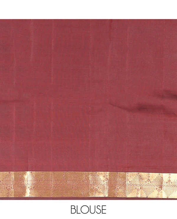 Maroon zari design Vasundhara Lite Silk Mix Saree