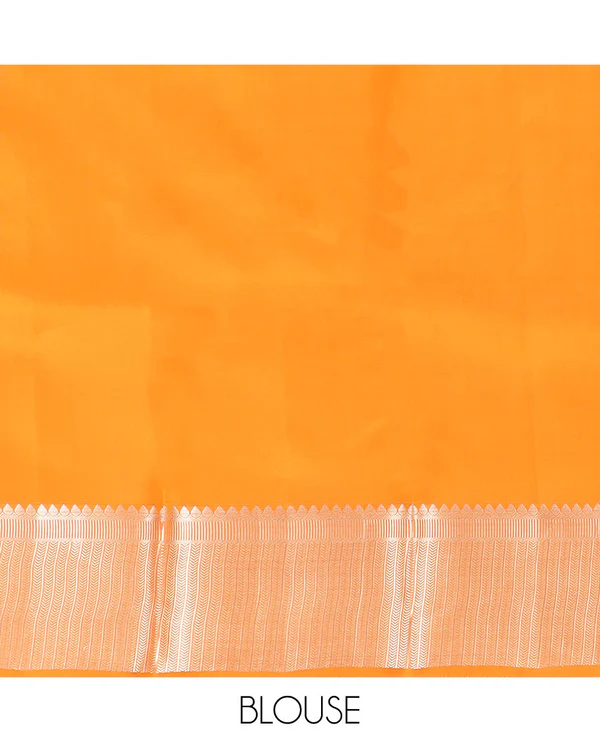 Orange Vasundhara Lite Silk Mix Saree